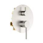 2 Way Wall Concealed Pressure Balance Shower Valve with Diverter and Trim Plate-MT602231 Brushed Nickel