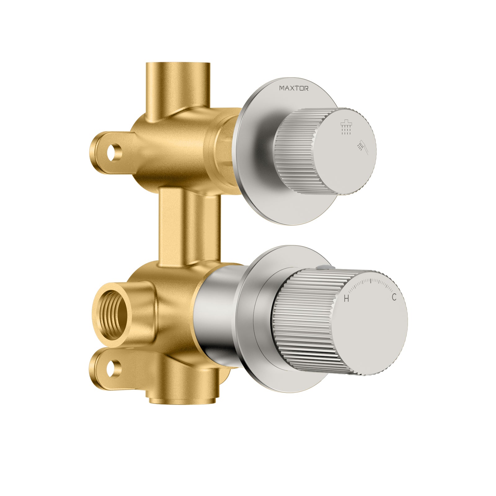 Sure Premium 2-way Wall Concealed Shower Mixer with Trim Plate-MT602327 Brushed Nickel