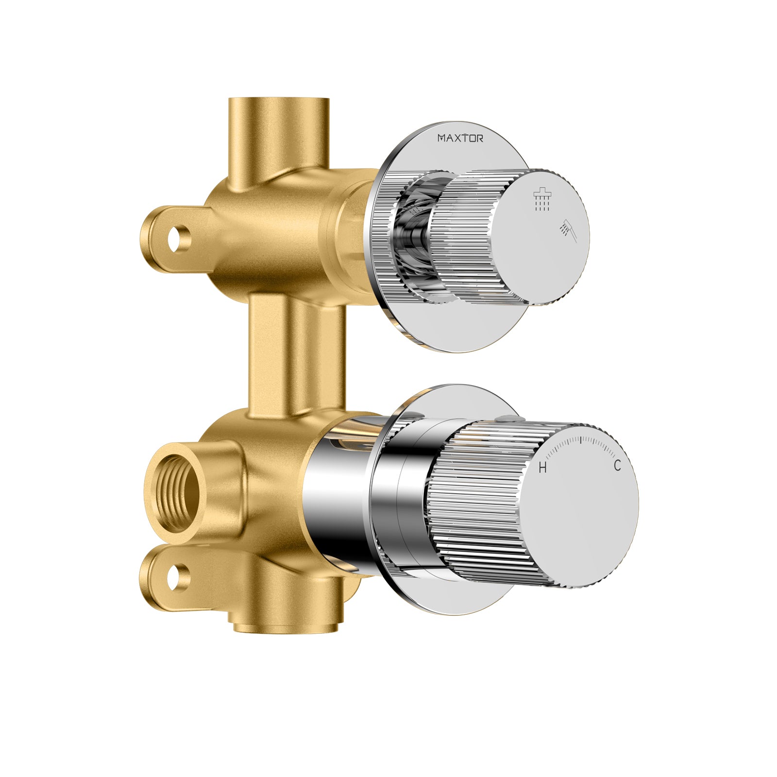 Sure Premium 2-way Wall Concealed Shower Mixer with Trim Plate-MT602327 Chrome