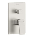 MAXTOR 3-Way Wall Concealed Pressure Balance Shower Valve with Trim Plate & 3 Outlets-MT603065 Brushed Nickel