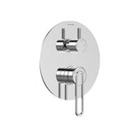 3-Way Pressure Balance Wall Concealed Shower Valve with Round Trim Plate – MT603069 Chrome