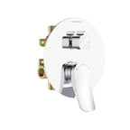 3-Way Pressure Balance Shower Valve with Trim Plate – Triple Outlet Control – MT603076 Chrome