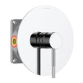 Circular 1 Way Wall Concealed Shower Valve – Solid Brass with Trim Plate – MT611004 Chrome