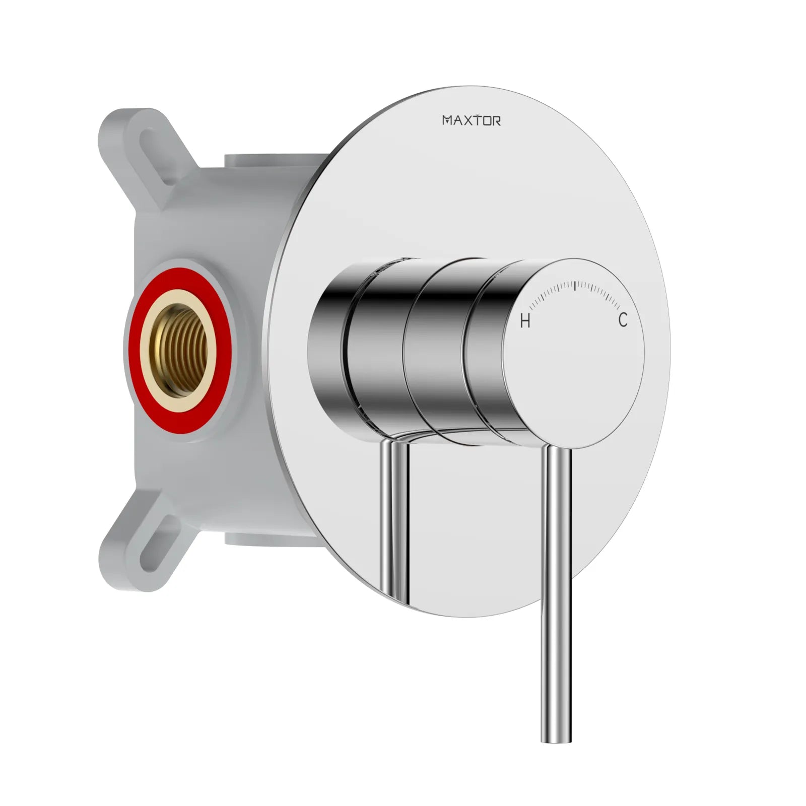 Single-Handle Wall Concealed Shower Valve with Rough-In Box & Trim – MT611006 Chrome