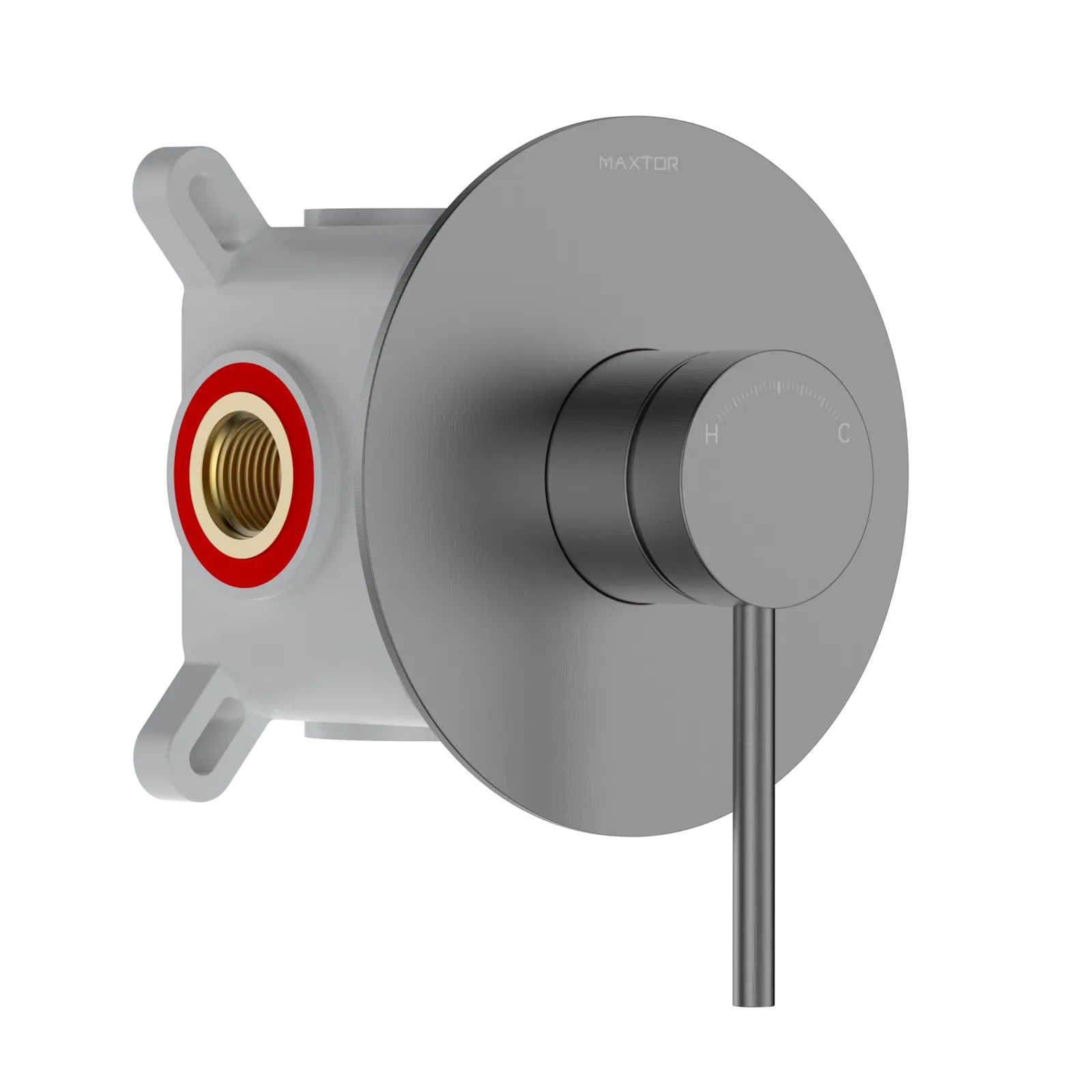 Single-Handle Wall Concealed Shower Valve with Rough-In Box & Trim – MT611006 Brushed Gun Metal