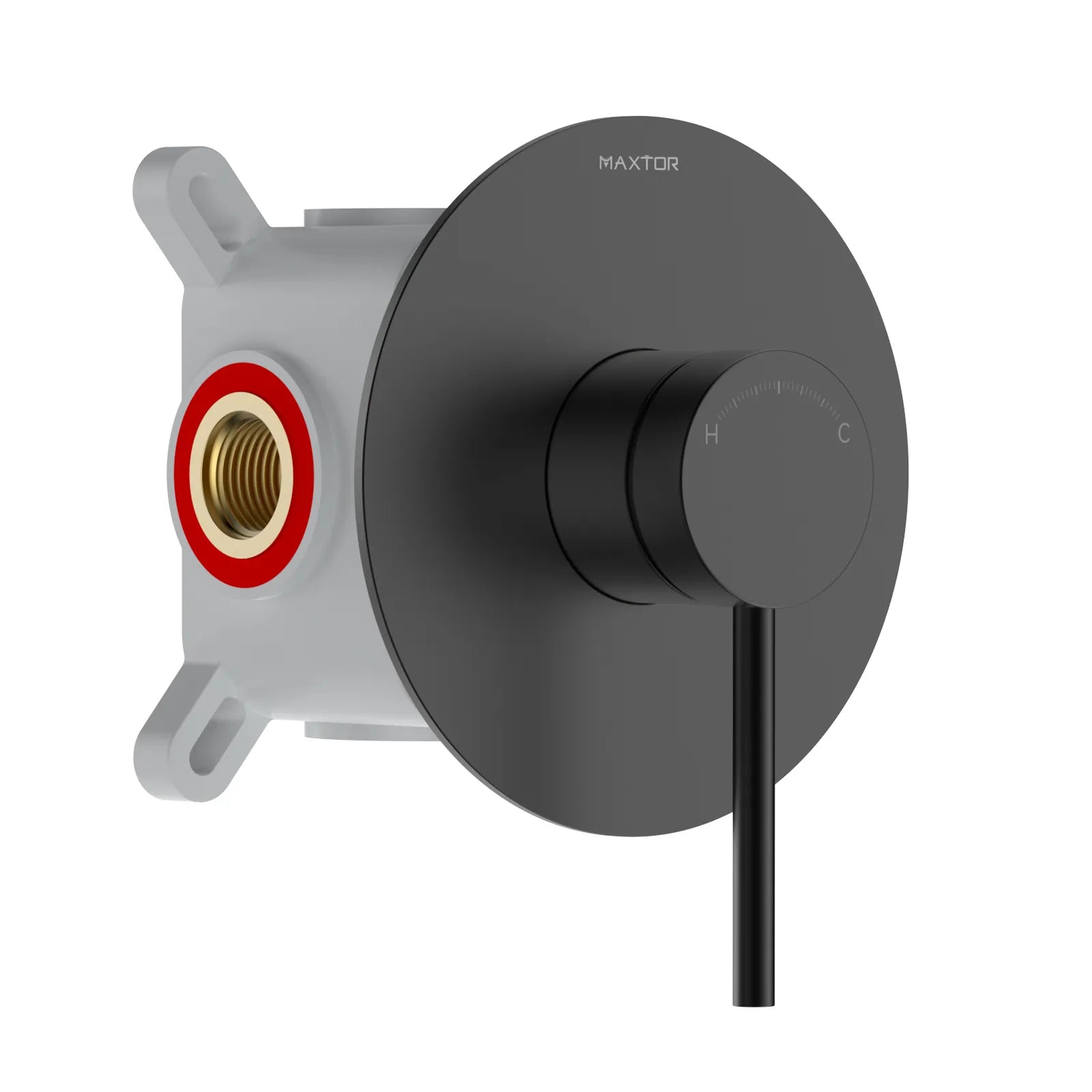 Single-Handle Wall Concealed Shower Valve with Rough-In Box & Trim – MT611006 Matte Black