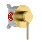 Single-Handle Wall Concealed Shower Valve with Universal Rough-in Box-MT611006S Brushed Gold
