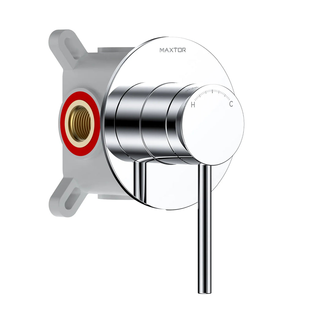 Single-Handle Wall Concealed Shower Valve with Universal Rough-in Box-MT611006S Chrome