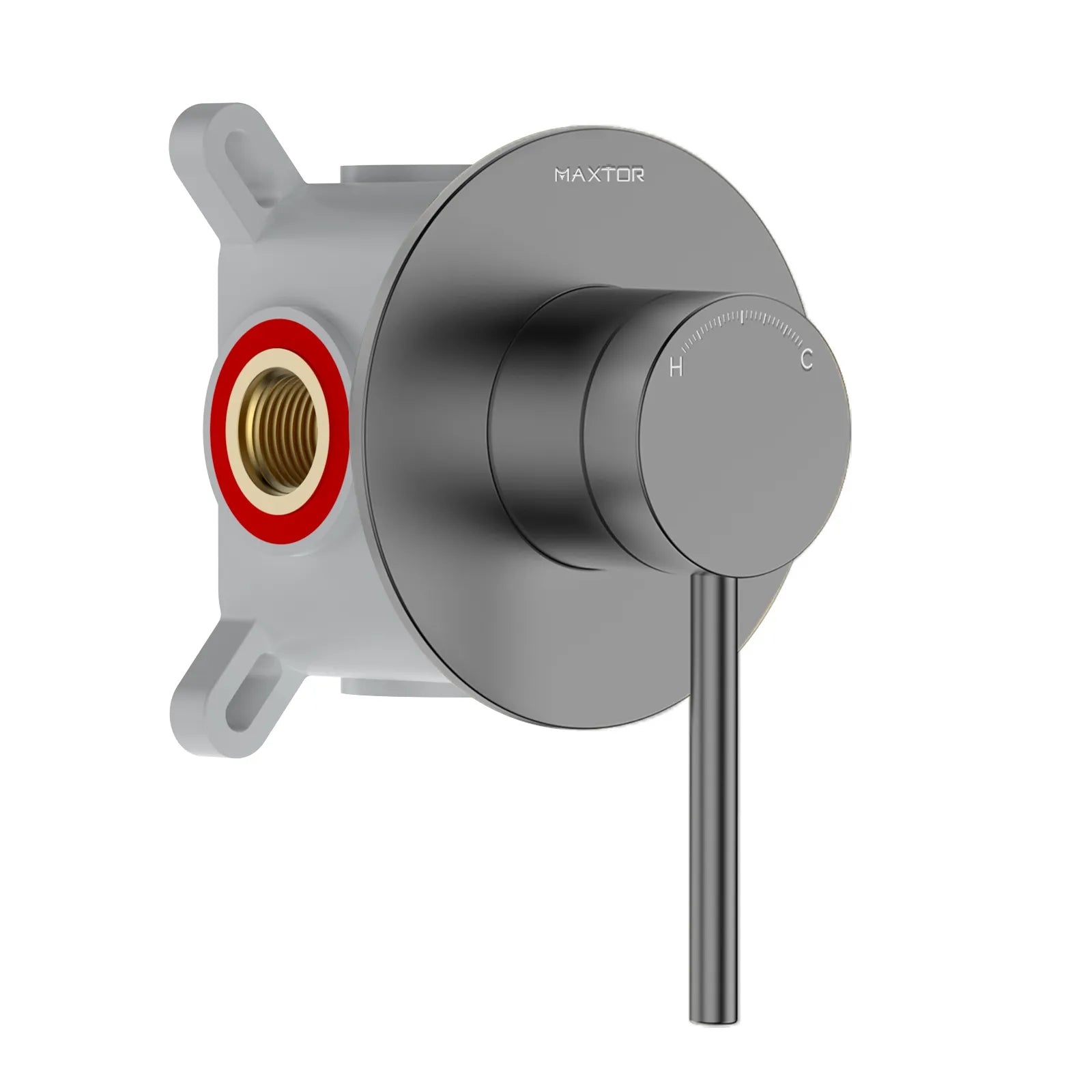 Single-Handle Wall Concealed Shower Valve with Universal Rough-in Box-MT611006S Brushed Gun Metal