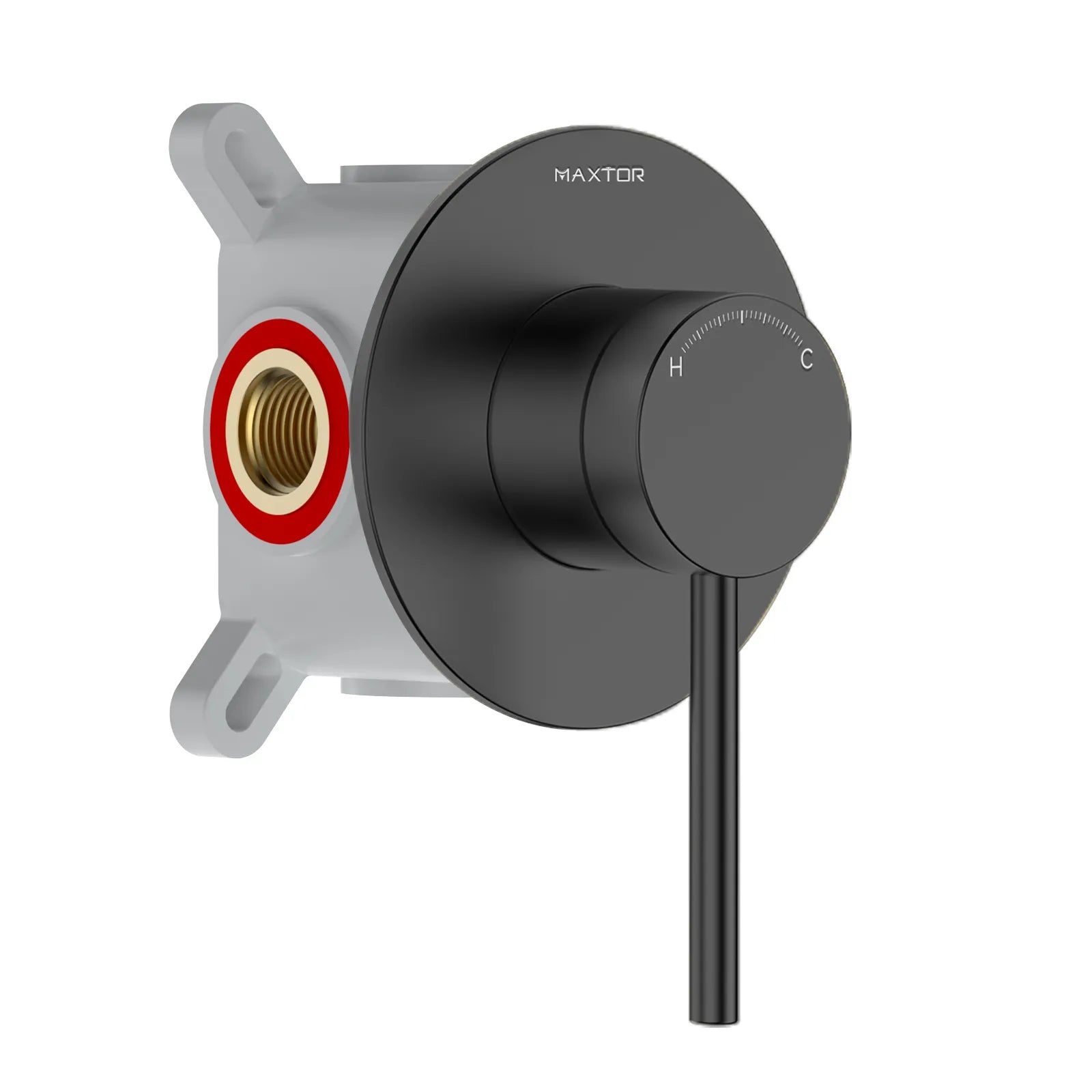 Single-Handle Wall Concealed Shower Valve with Universal Rough-in Box-MT611006S Matte Black