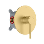 MAXTOR 1 Way Shower Rough In Valve With Box & Trim Plate-MT611031 Brushed Gold