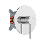 MAXTOR 1 Way Shower Rough In Valve With Box & Trim Plate-MT611031 Chrome