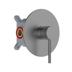 MAXTOR 1 Way Shower Rough In Valve With Box & Trim Plate-MT611031 Brushed Gun Metal