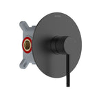MAXTOR 1 Way Shower Rough In Valve With Box & Trim Plate-MT611031 Matte Black