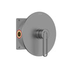 1-Way Wall Concealed Shower Valve with Round Trim Plate & Box – MT611069 Brushed Gun Metal