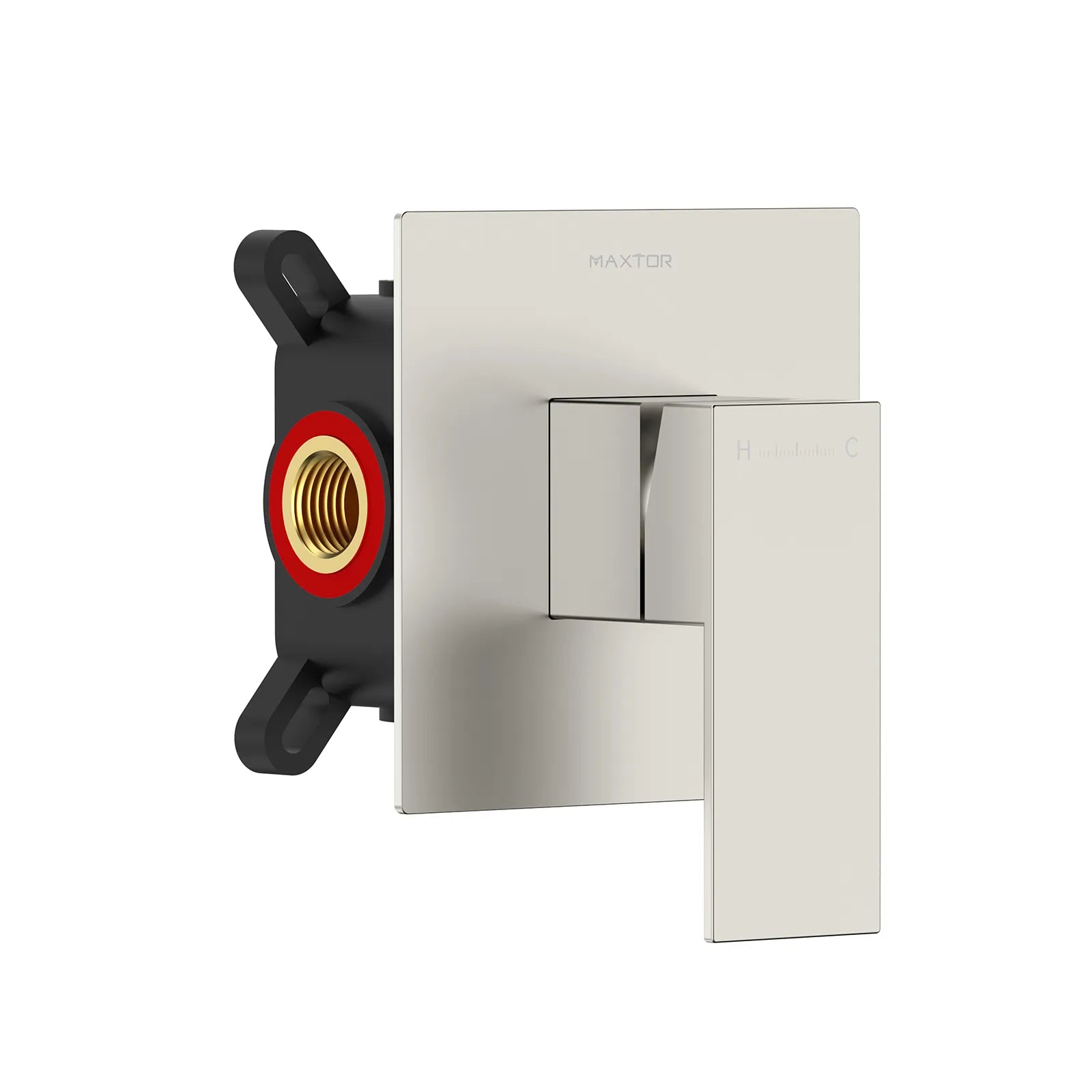 Square Wall Concealed Shower Valve with Protect Box, 1 outlet MT611100 Brushed Nickel
