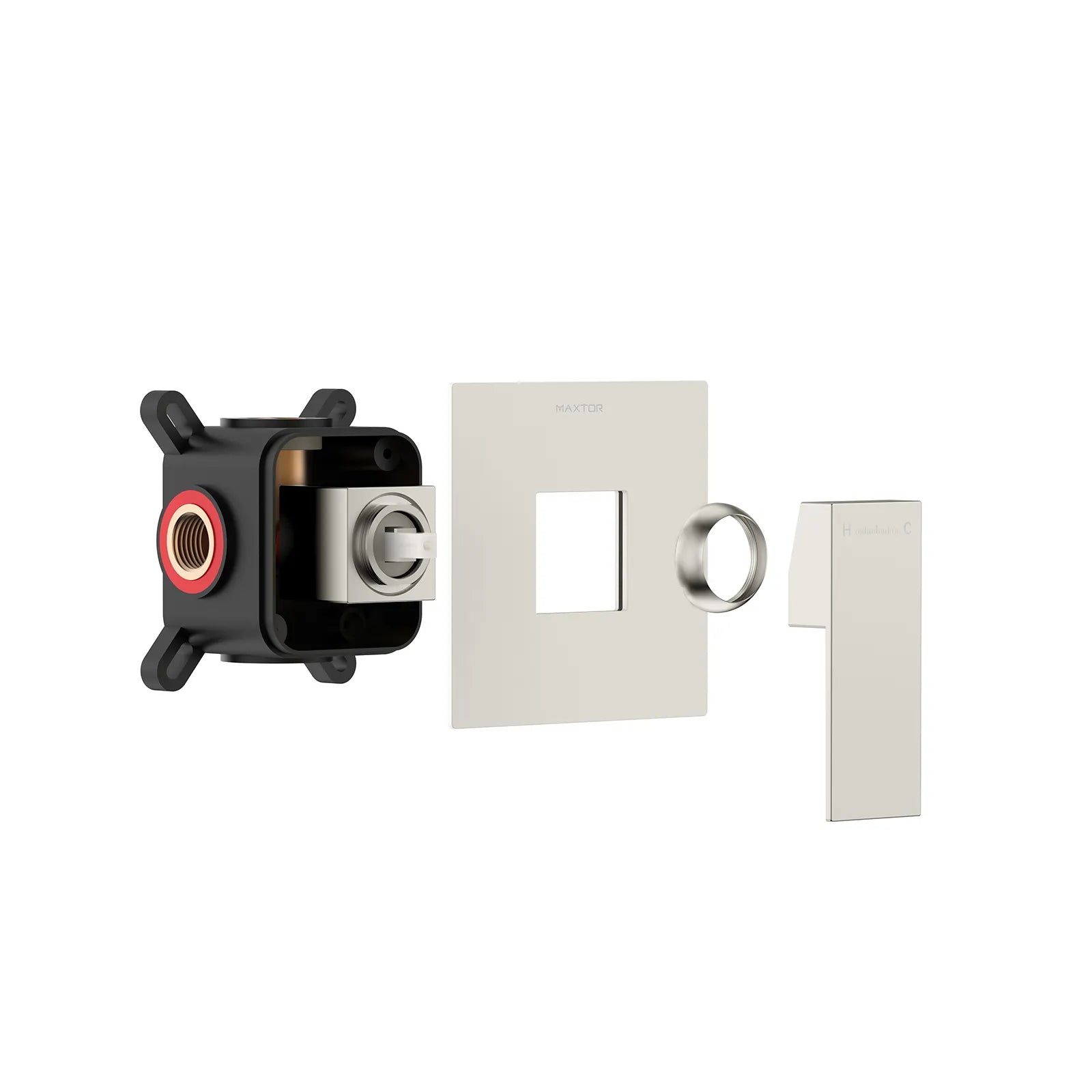 Square Wall Concealed Shower Valve with Protect Box, 1 outlet MT611100