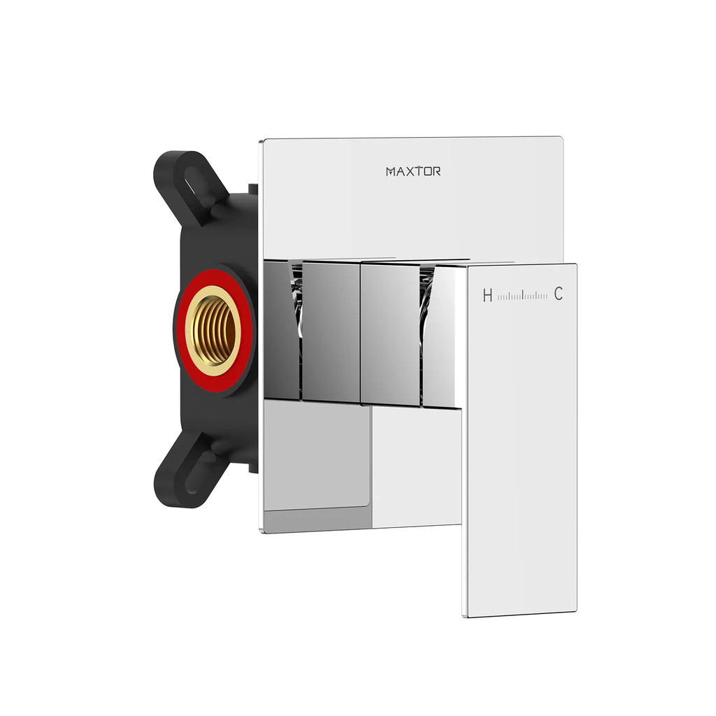 Square Wall Concealed Shower Valve with Protect Box, 1 outlet MT611100 Chrome