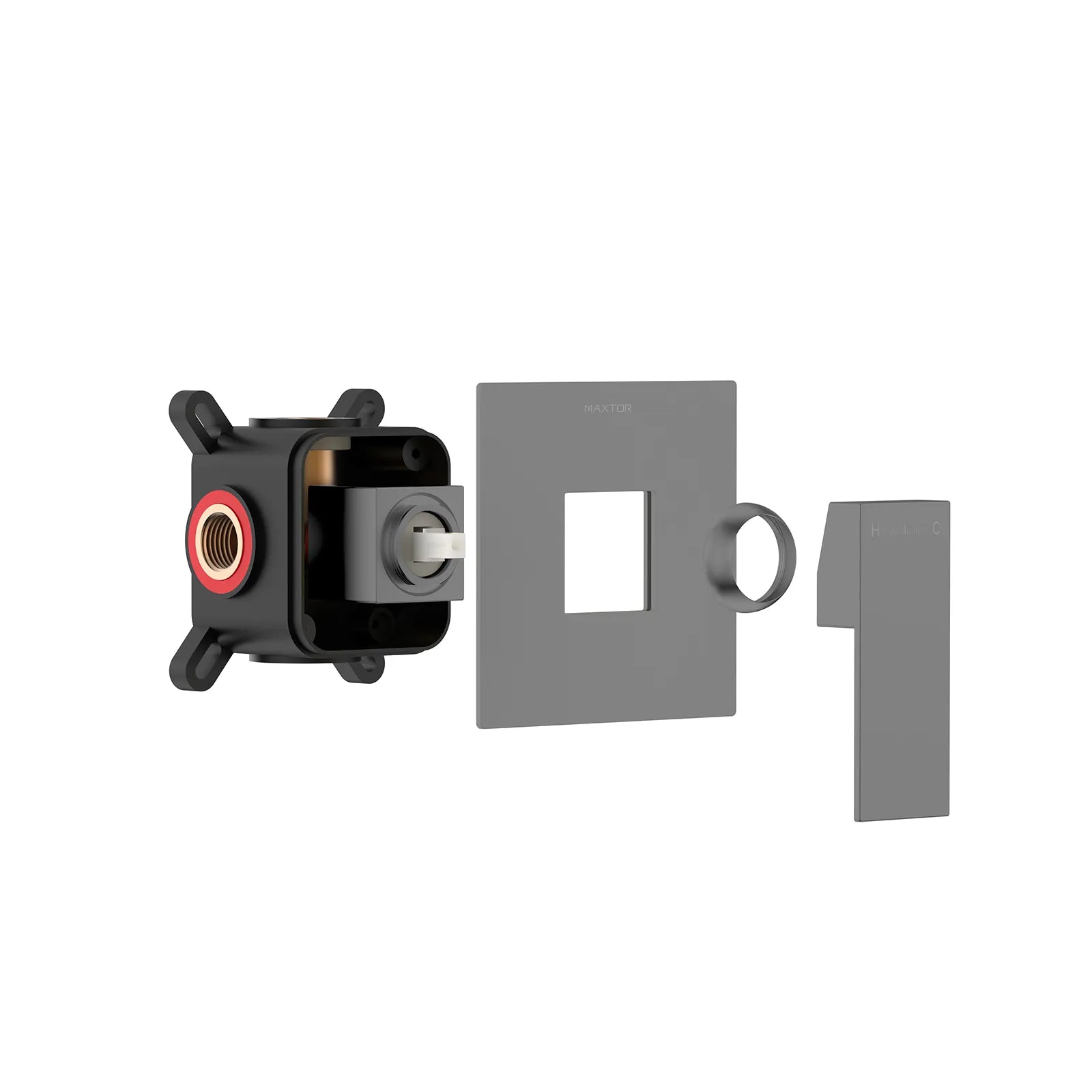 Square Wall Concealed Shower Valve with Protect Box, 1 outlet MT611100