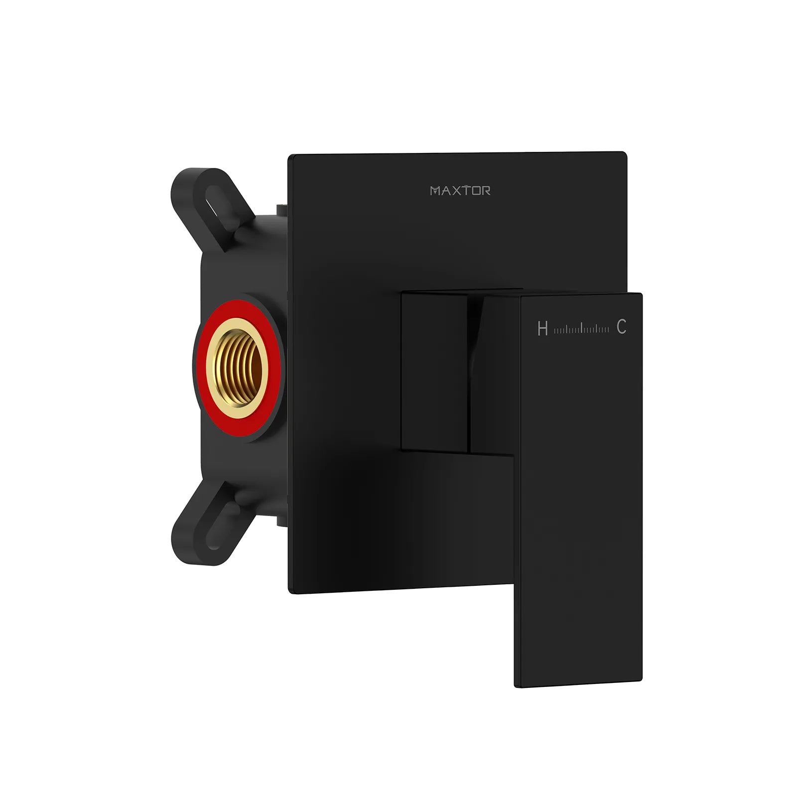 Square Wall Concealed Shower Valve with Protect Box, 1 outlet MT611100 Matte Black