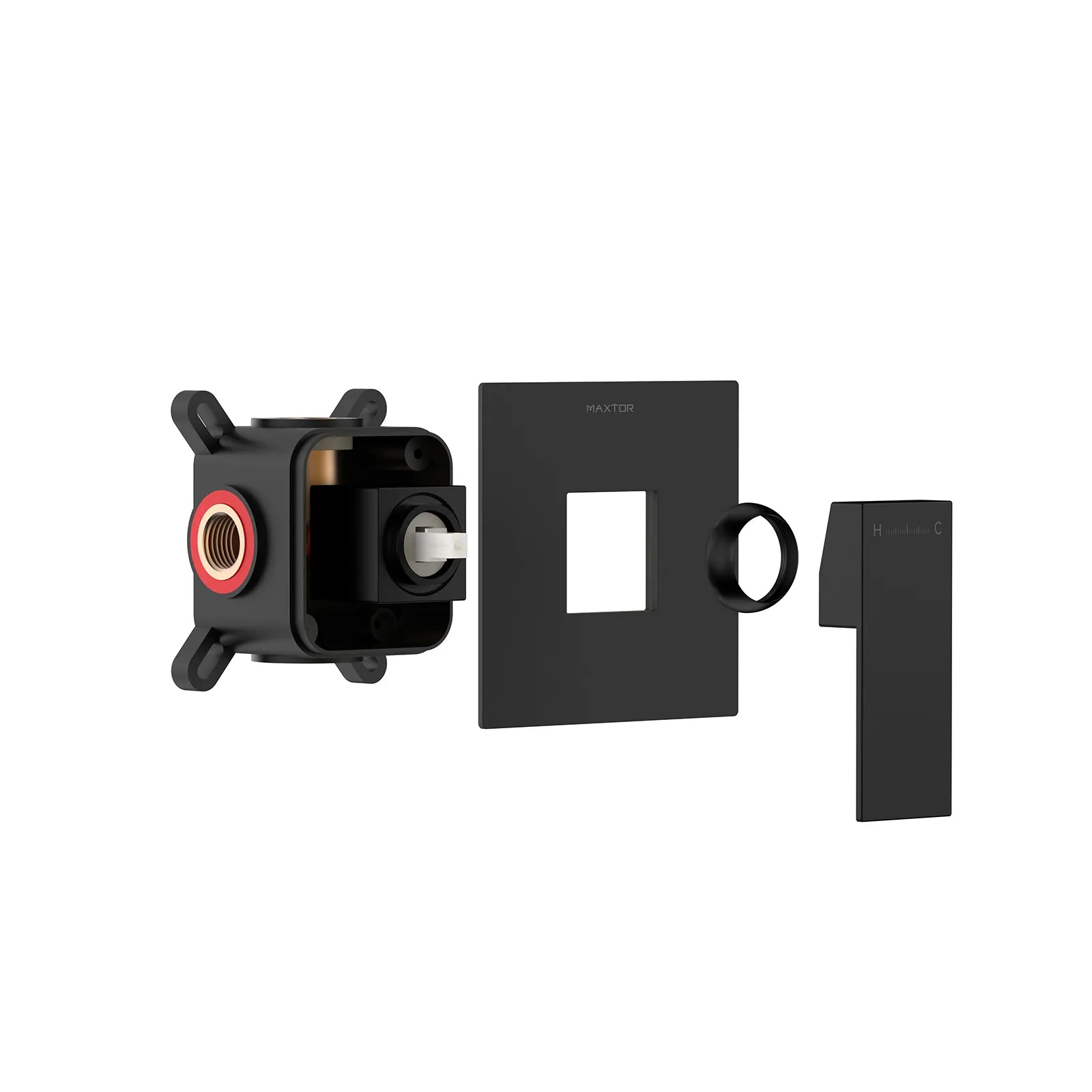Square Wall Concealed Shower Valve with Protect Box, 1 outlet MT611100