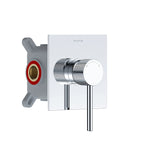 1 Way Wall Concealed Shower Valve with Protection Box & Round Trim Plate – MT611131 Chrome