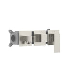 Square Horizontal 2 way concealed shower valve with trim kit MT612000 Brushed Nickel