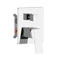 Aurora Square 2-Way Wall Concealed Pressure Balance shower roughing-in Valve with Box MT612068 Chrome