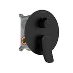2 Way Concealed Shower Mixer Valve with Easy Plumbing Box – Shower Valve with Trim Plate – MT612076 Matte Black