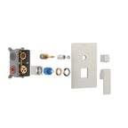 Square 2 Way Wall Concealed Shower Mixer Valve with Trim Plate MT612100