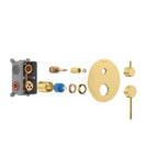 MAXTOR 2 Way Wall Concealed Shower Valve – Solid Brass with Trim Plate – MT612104