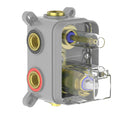 Square Wall Concealed Shower Mixer With diverter & 3 Out-let MT6130 Brushed Gold