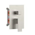 Square 3 Way Wall Concealed Shower Valve & Trim Kit MT613100 Brushed Nickel