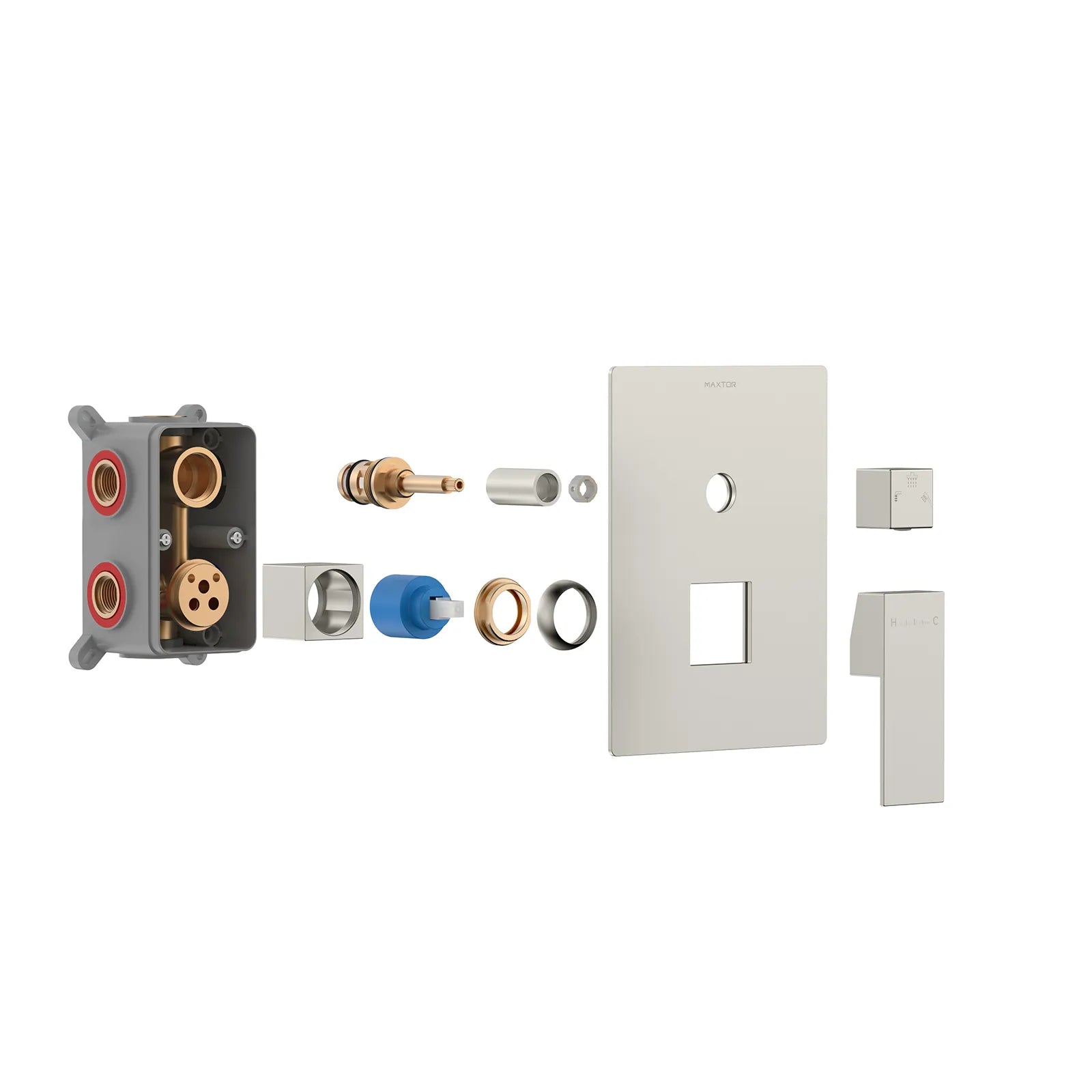 Square 3 Way Wall Concealed Shower Valve & Trim Kit MT613100