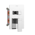 Square 3 Way Wall Concealed Shower Valve & Trim Kit MT613100 Chrome