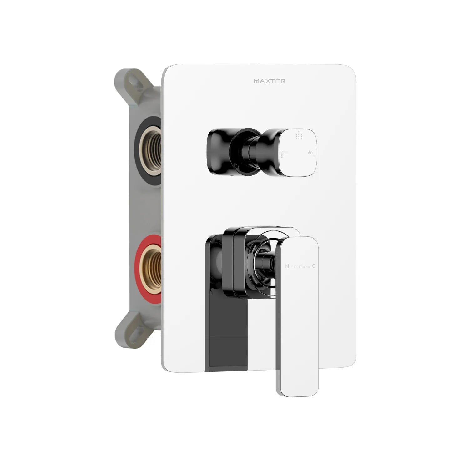 3-Way Wall Concealed Brass Shower Faucet Mixer Valve-MT613101 Chrome