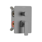 3-Way Wall Concealed Brass Shower Faucet Mixer Valve-MT613101 Brushed Gun Metal