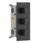 Square Universal Wall Concealed Shower Mixer With Box MT712200 Matte Black