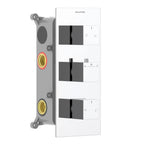 Square 4 way thermostatic concealed shower faucet MT714000 Chrome