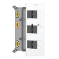Square Thermostatic Shower Mixer With Diverter & Trim Kit MT716000 Chrome