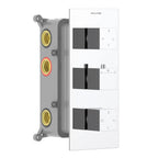 Square Thermostatic Shower Mixer With Diverter & Trim Kit MT716000 Chrome