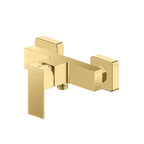 Square 1 way exposed shower mixer MT800000 Brushed Gold