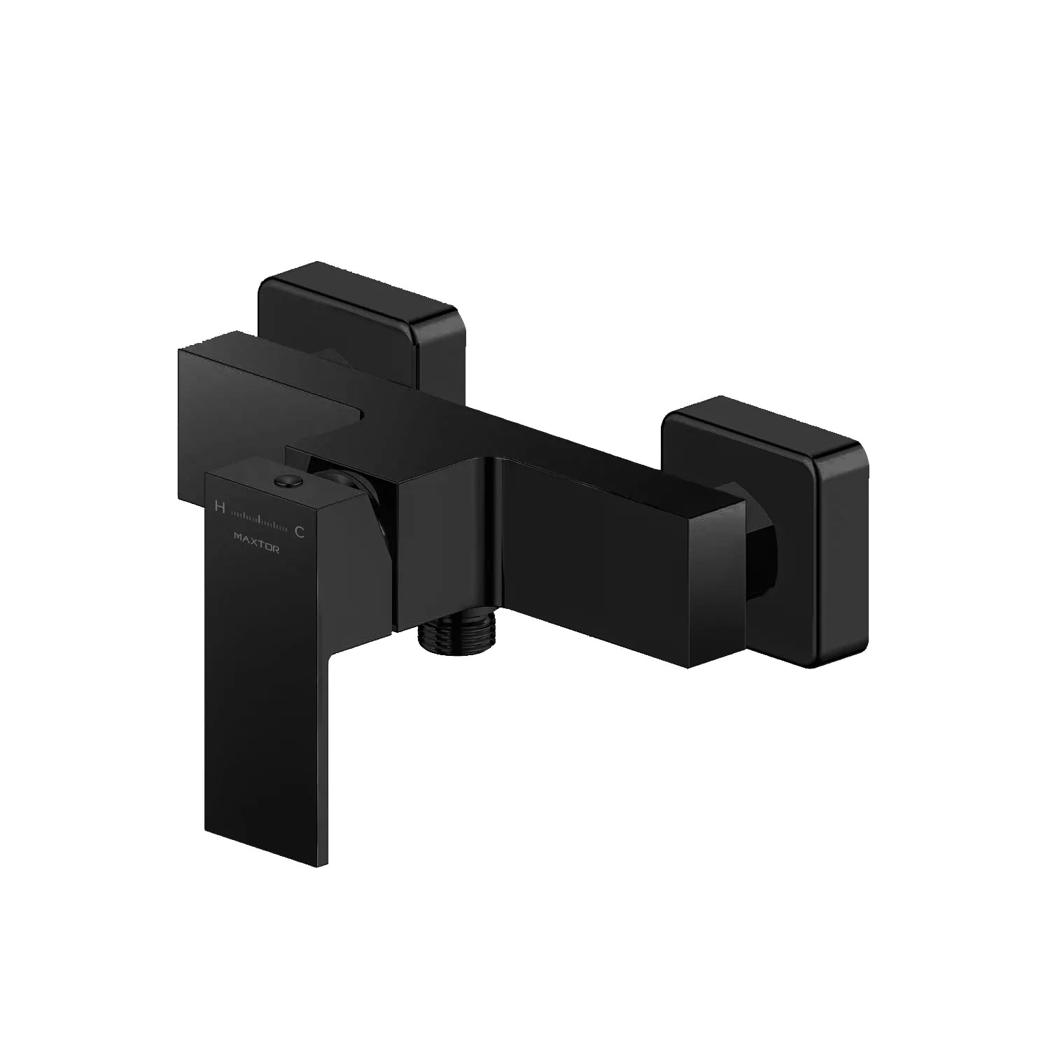 Square 1 way exposed shower mixer MT800000 Matte Black
