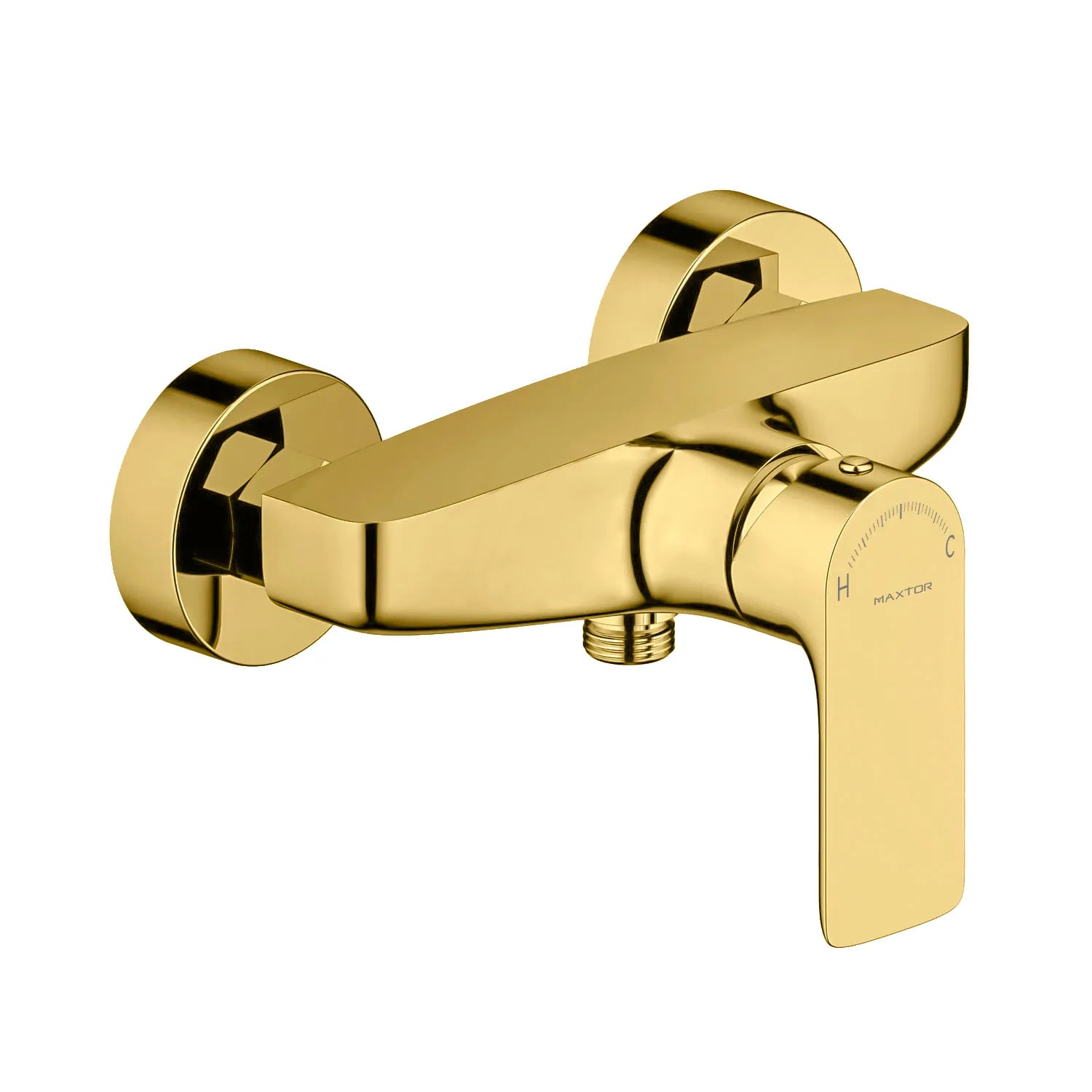 Solid Brass 1-Way Exposed Shower Mixer-MT800103 Brushed Gold