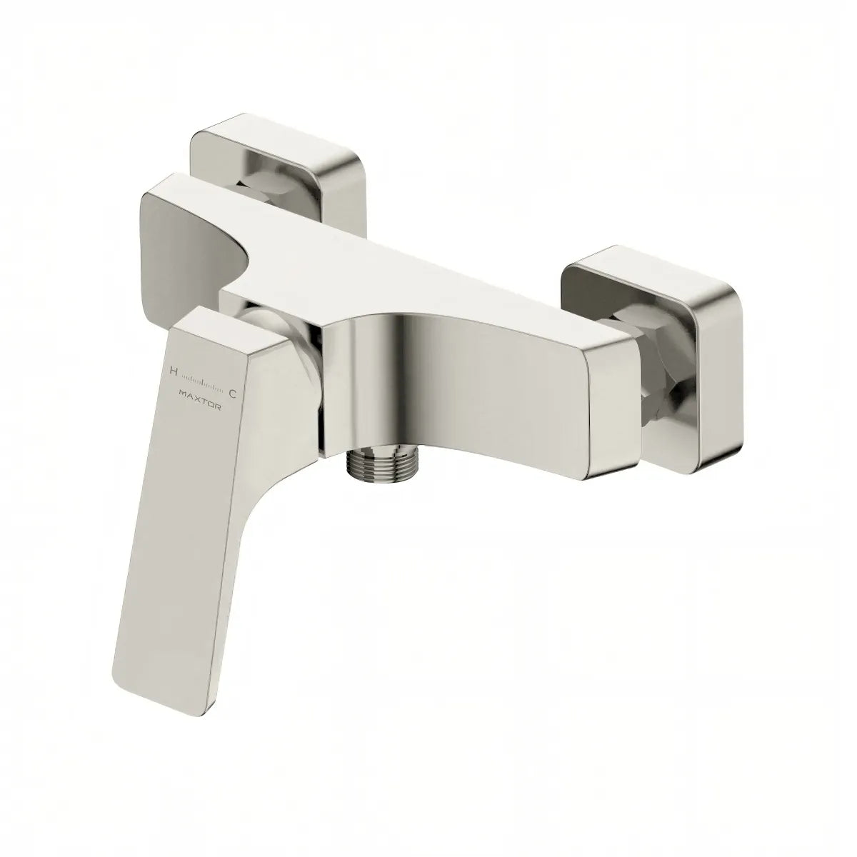 Aurora 1 Way Exposed Shower Mixer MT801068 Brushed Nickel