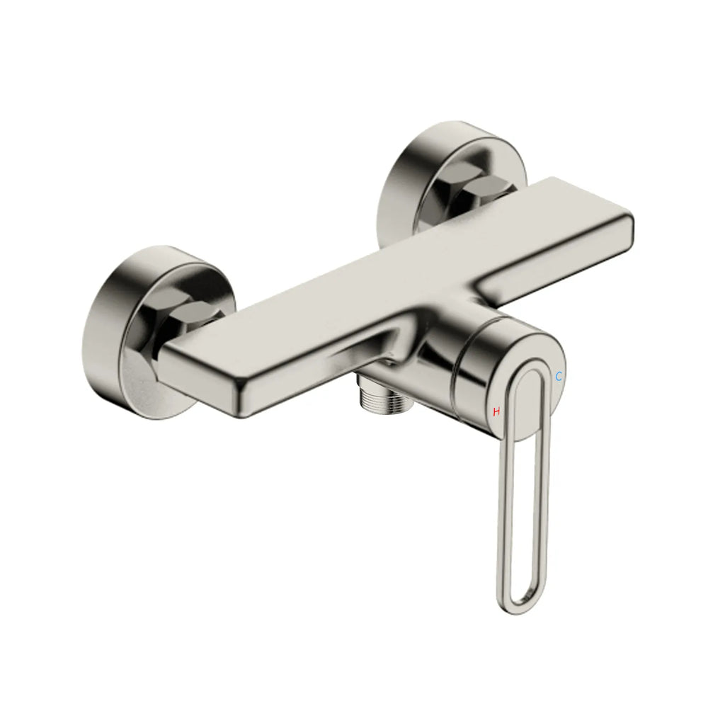 1-Way Exposed Shower Mixer – Single Lever Brass Wall Mounted Shower Faucet – MT801069 Brushed Nickel