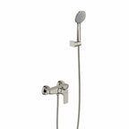 Solid Brass Exposed Shower Mixer Kit with Handheld Shower-MT900103 Brushed Nickel