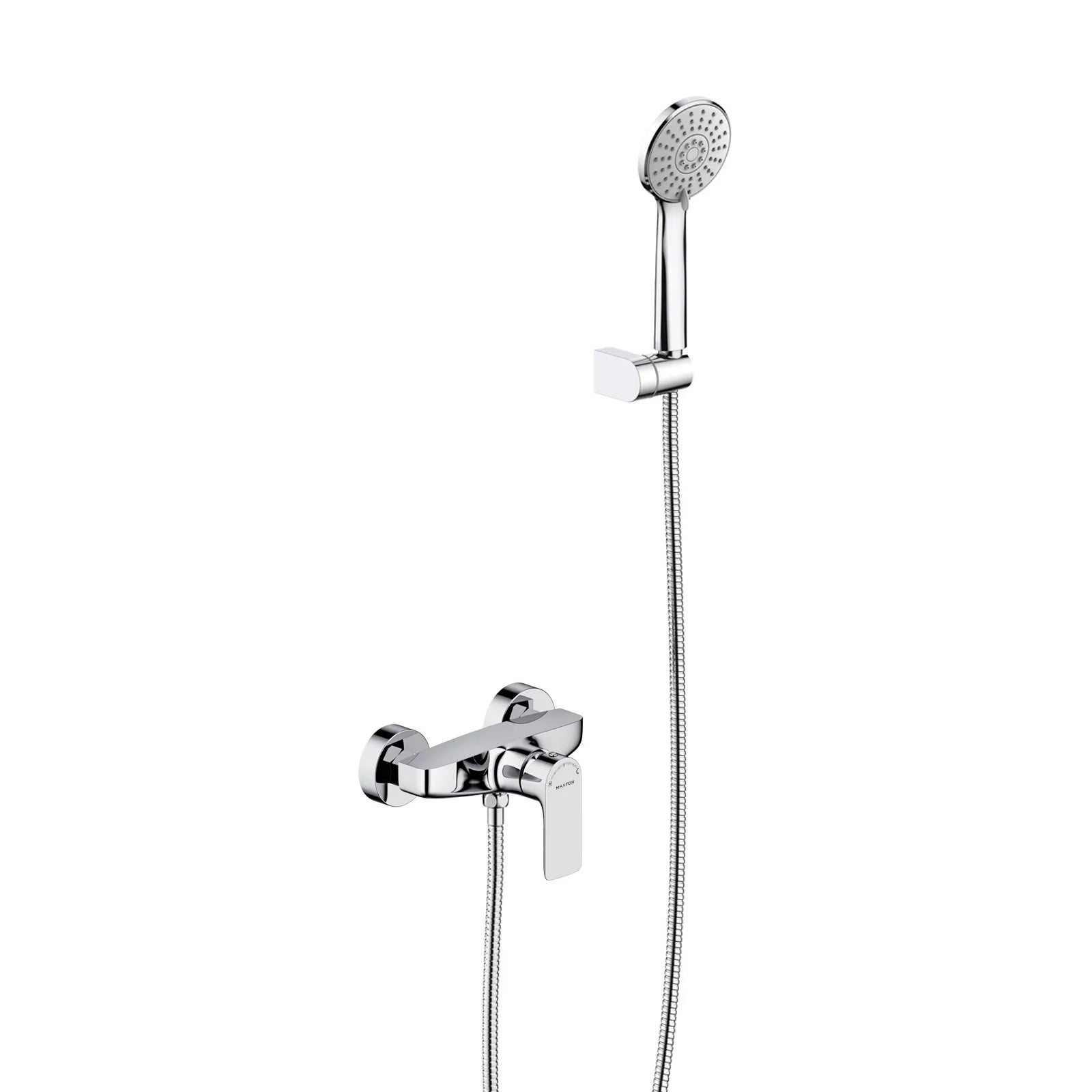 Solid Brass Exposed Shower Mixer Kit with Handheld Shower-MT900103 Chrome