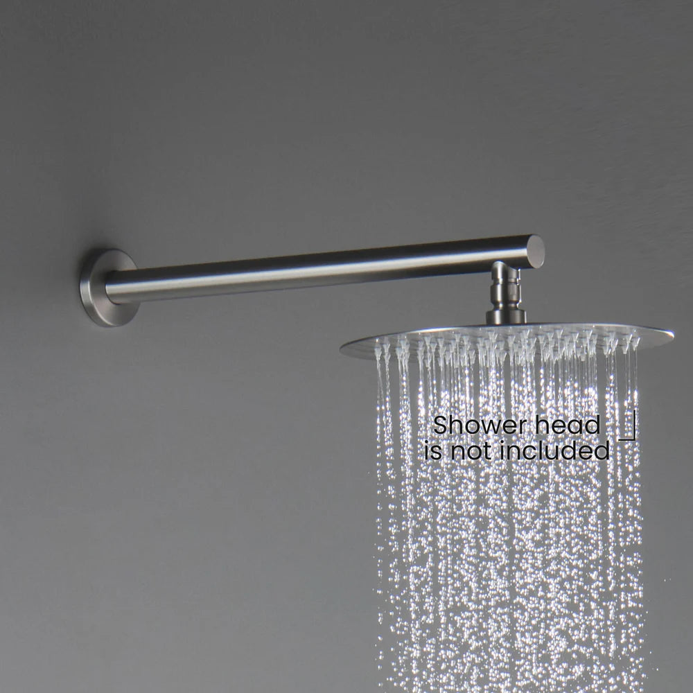 350/400mm Solid Brass Straight Wall Mounted Shower Arm with Flange-BSA3502/BSA4002