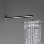 350/400mm Solid Brass Straight Wall Mounted Shower Arm with Flange-BSA3502/BSA4002